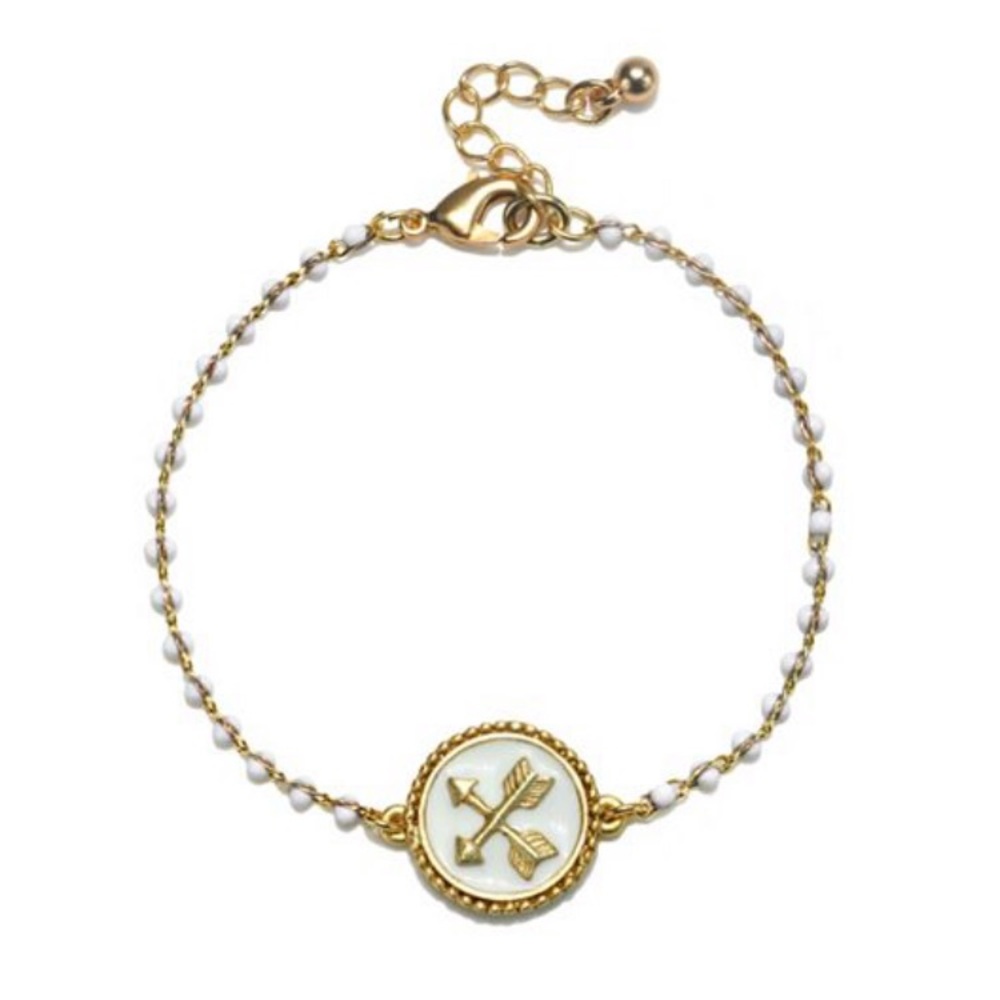 NEW double arrow beaded bracelet